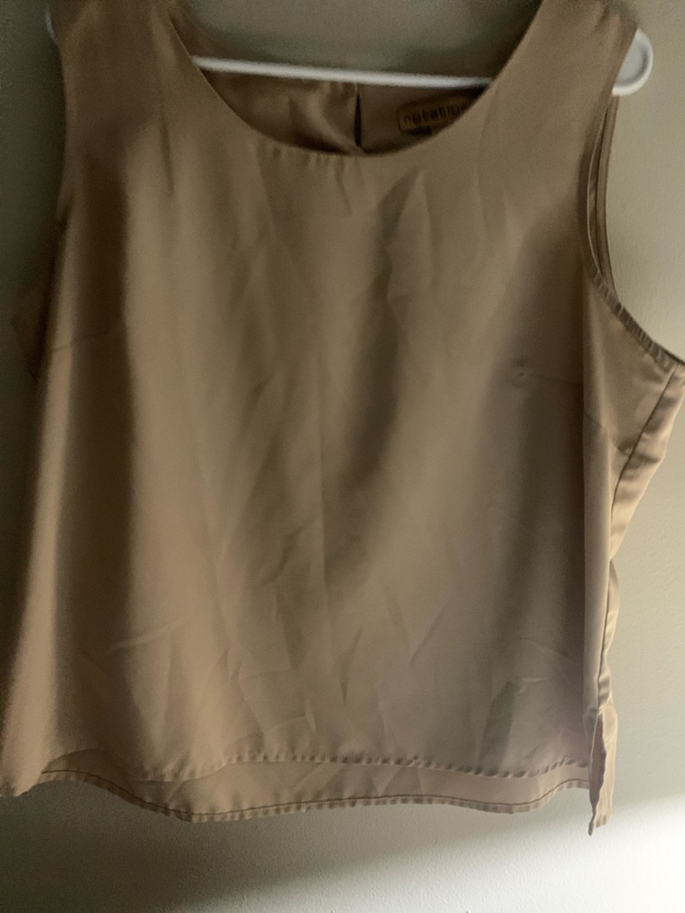 Notations Taupe Sleeveless Camisole